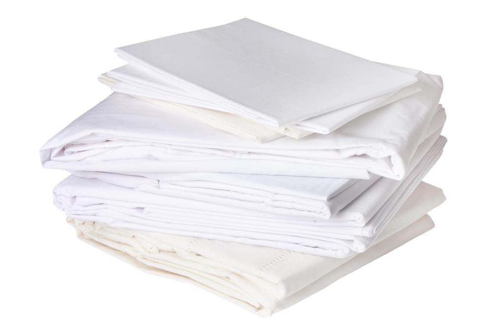 Sheets and pillowcases.
