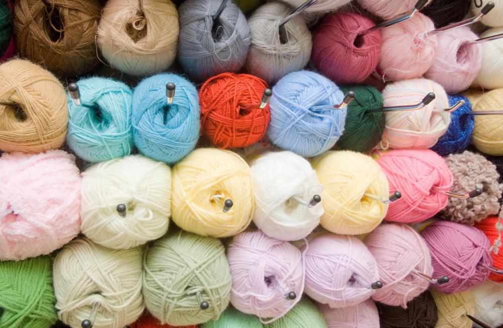 Acrylic yarn is ideal for crafting a crochet pillow.