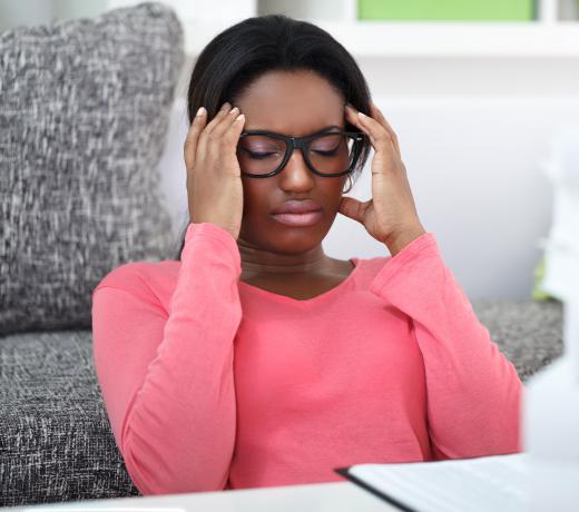 Slouching can cause tension headaches.