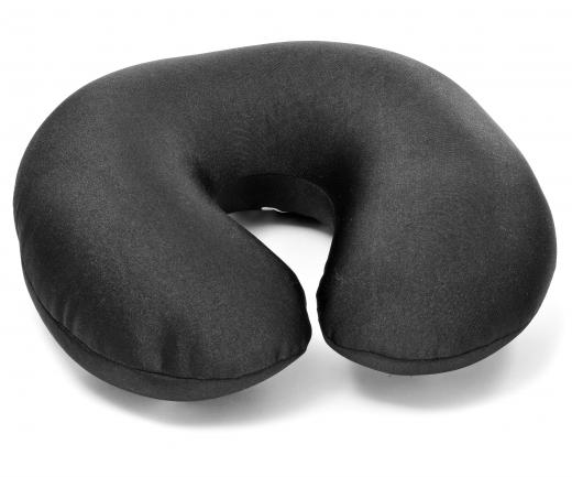 Microfiber neck pillow for travel.